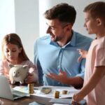 Finances family managing