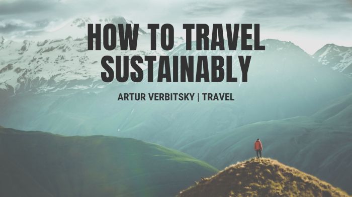 How to travel sustainably