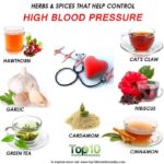 Herbs for reducing blood pressure